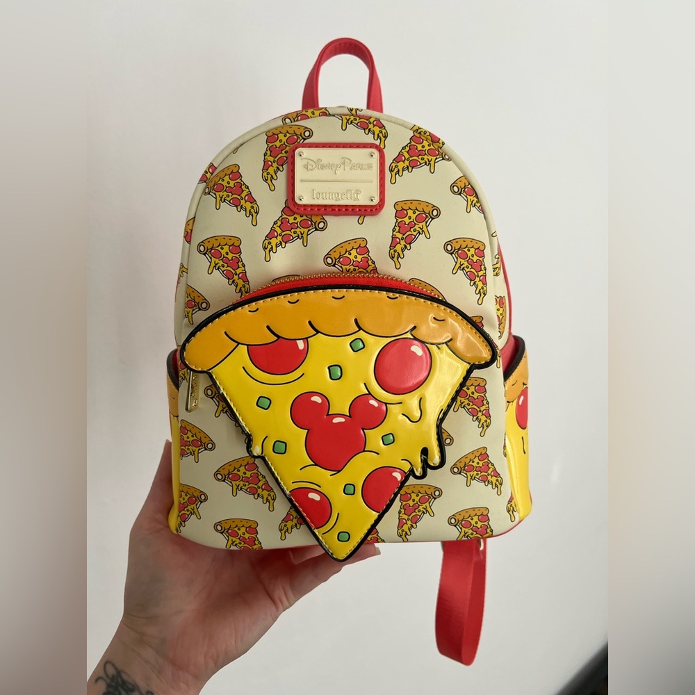 Disney Cream and Red Pizza Kids Backpack